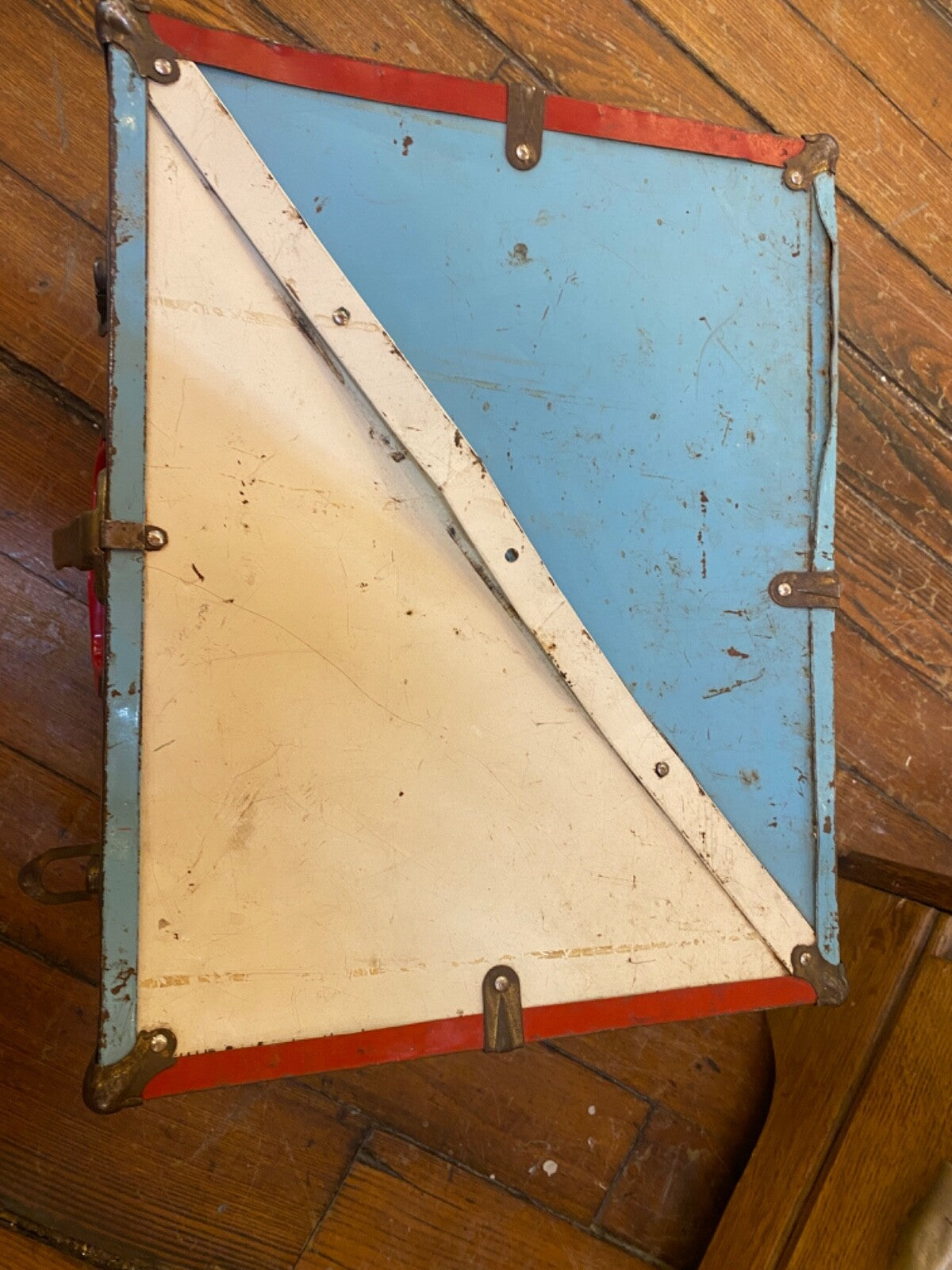 Vintage Roller Skate Ware Bros Black Leather Roller Skates Wood Wheels Box case