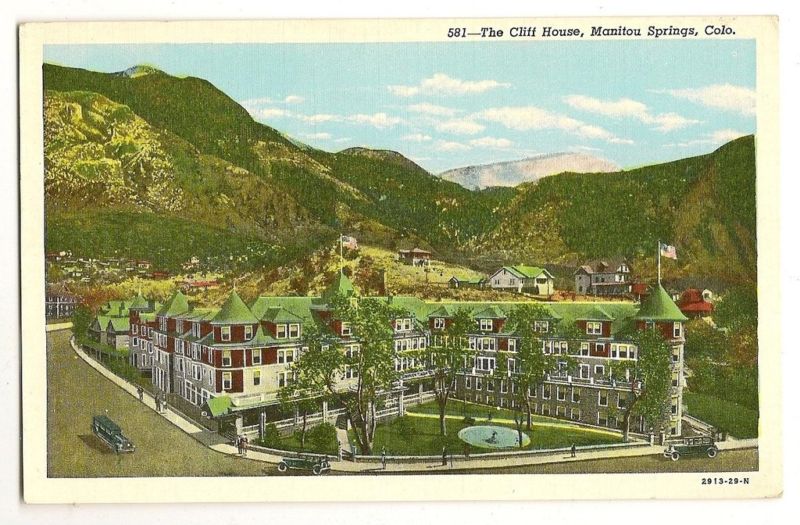 The Cliff House Manitou Springs Colorado CO Postcard