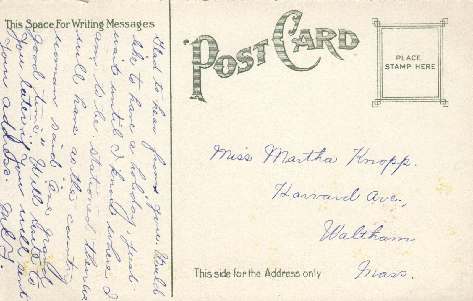 West Boston Bridge Between Cambridge and Boston, Massachusetts Mass Postcard