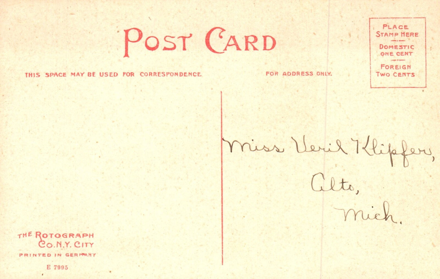 City Hall in Hastings Michigan MI Postcard