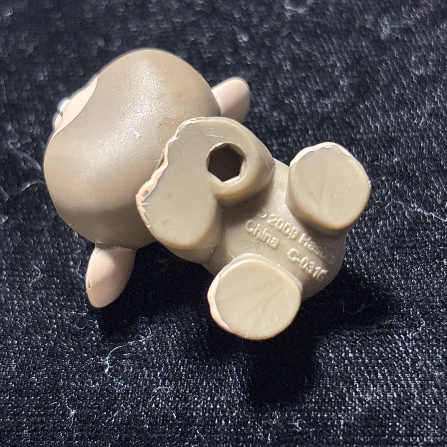 Littlest Pet Shop LPS Grey Mouse Pink Ears & Tail & Purple Eyes #1808