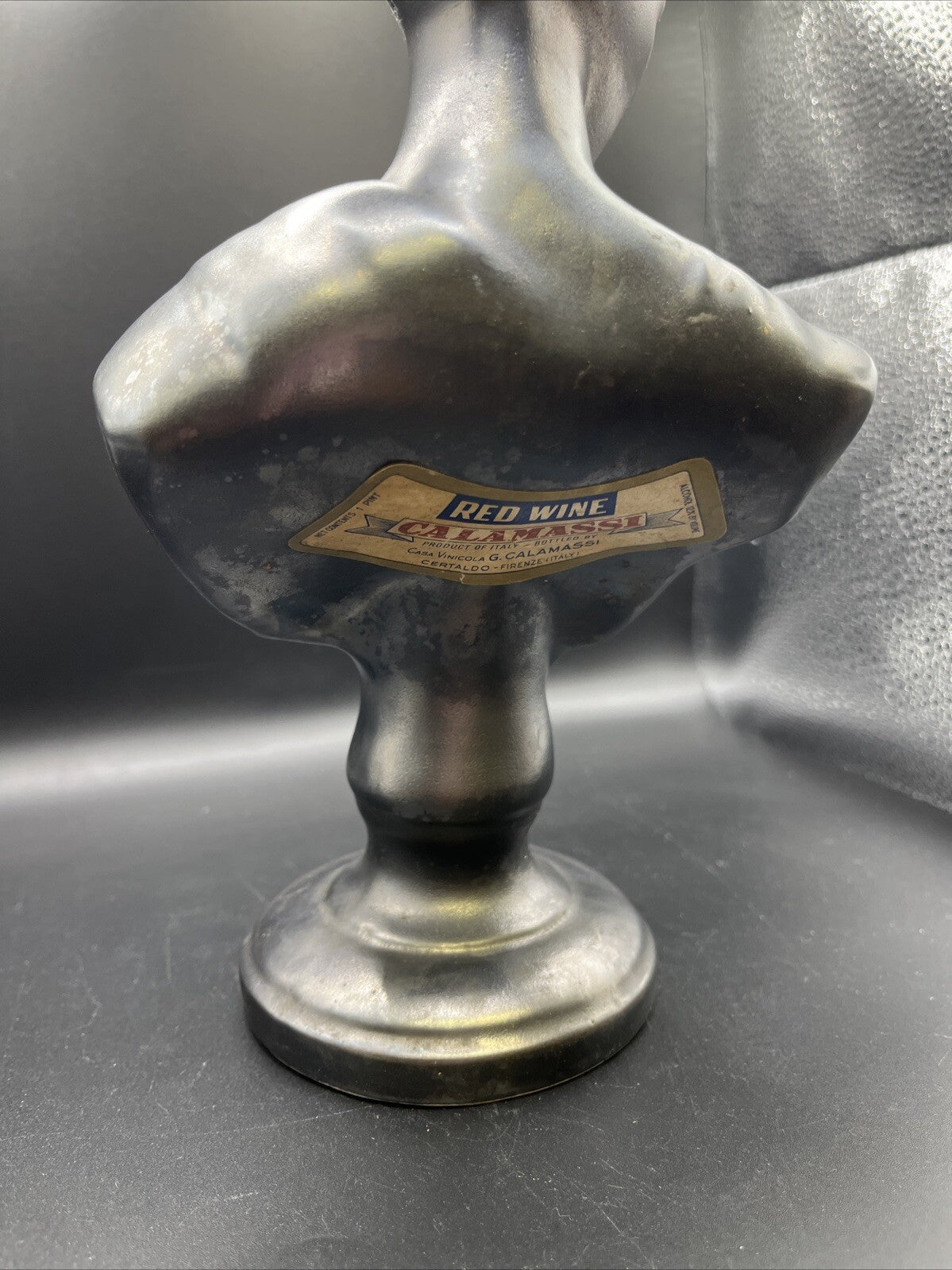 Casa Cameri Italian Ceramic Liquor Wine Bottle Topper 11” Tall Calamassi Wine