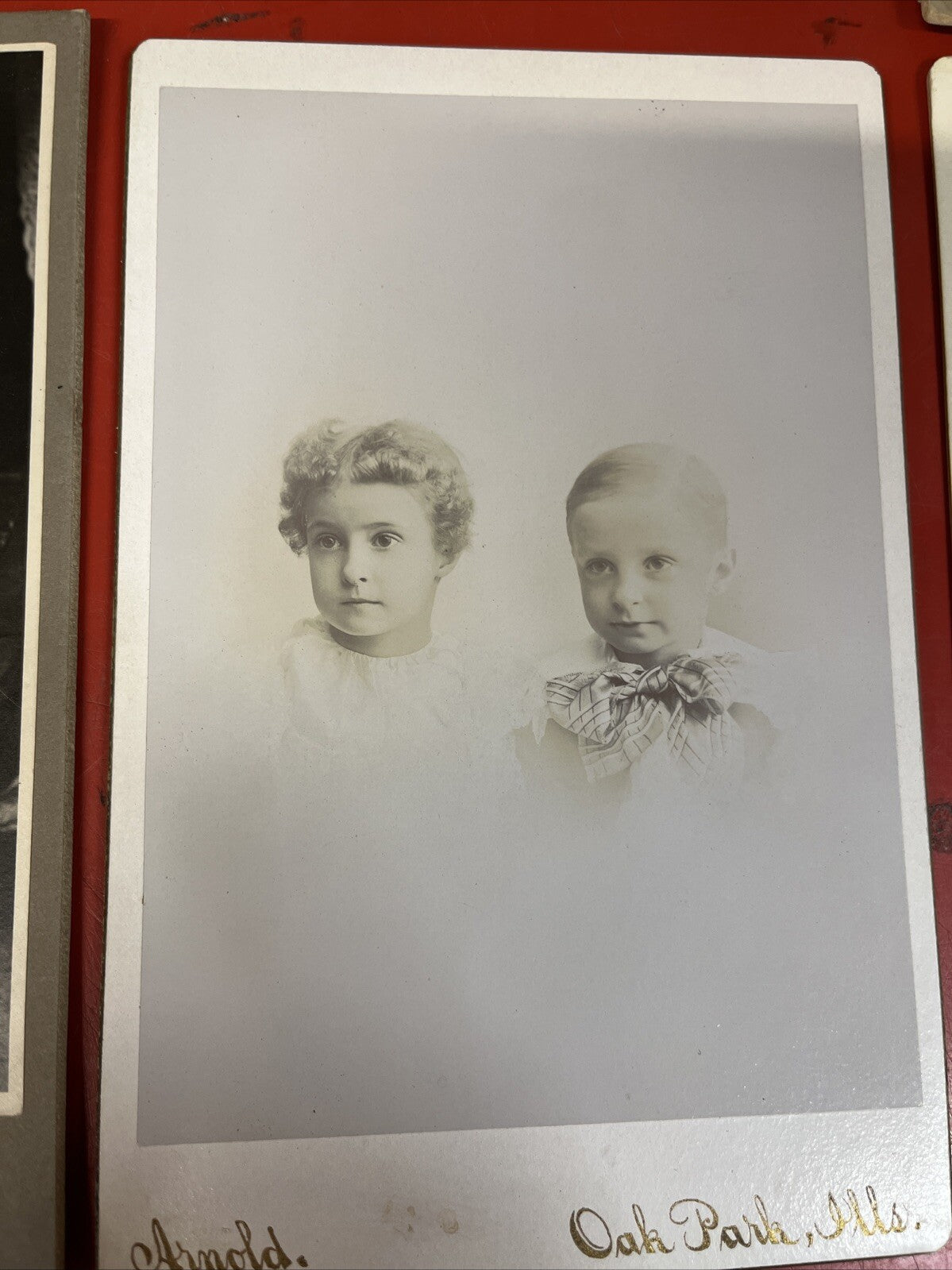 antique cabinet card lot of 6/ Arnold, Pontus, Strode, Ect