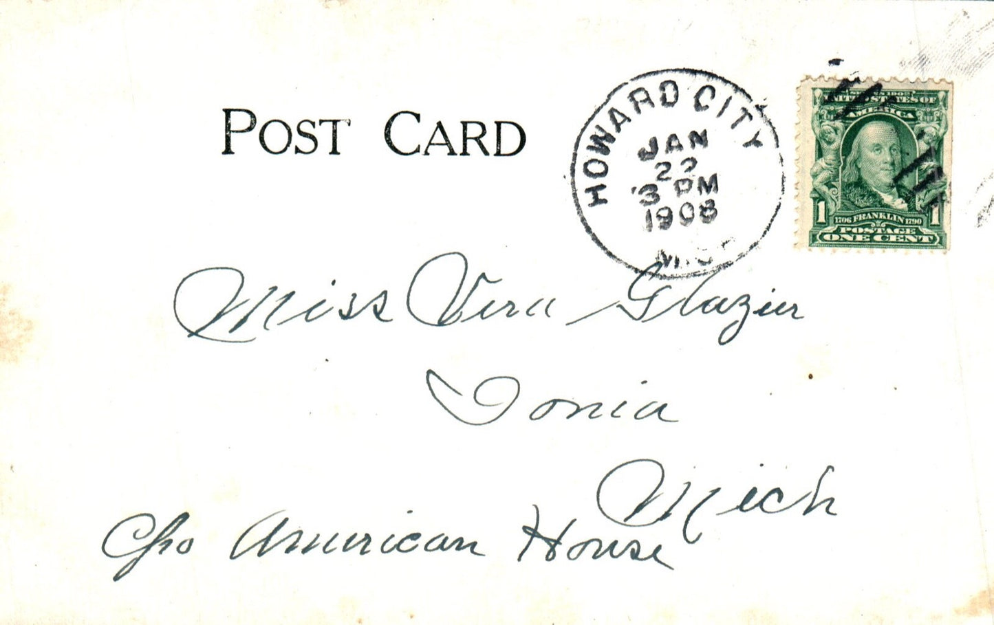 The Golden in Howard City MI Michigan Mich Postcard