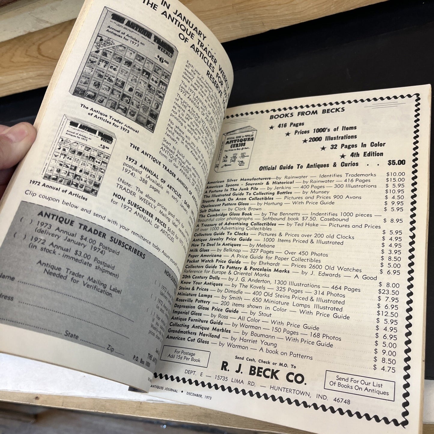 1973 The Antique Journal Robert Burns Ceramic Grace Gebbie Drayton Ephemera