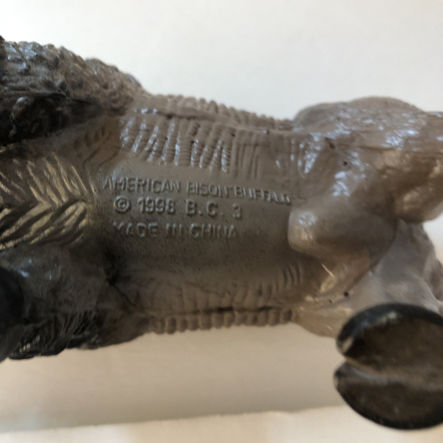 American Bison Buffalo Toy Hard Plastic Western Americana c1998