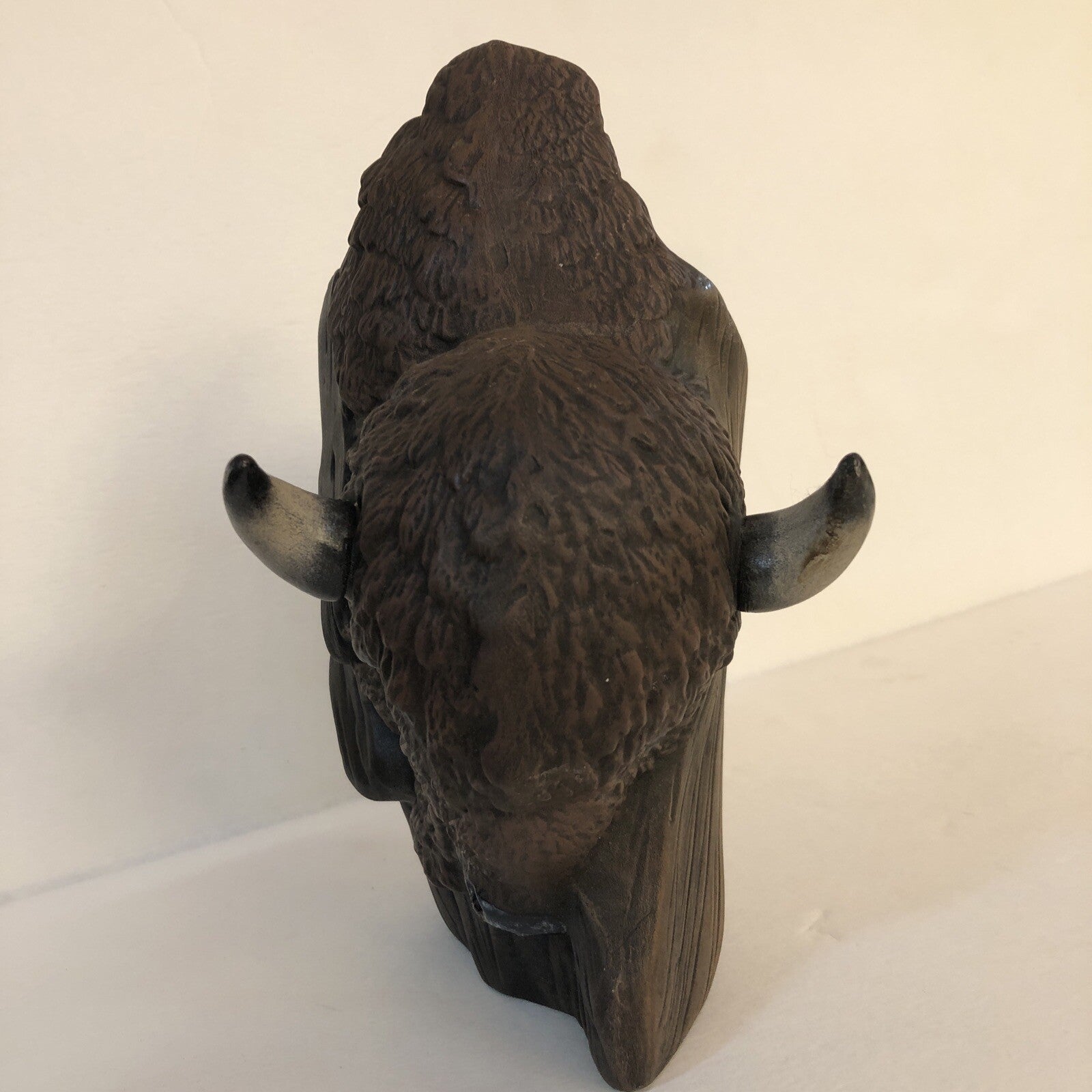 American Bison Buffalo Head Ceramic Decor Western Americana 10" x 7" x6"