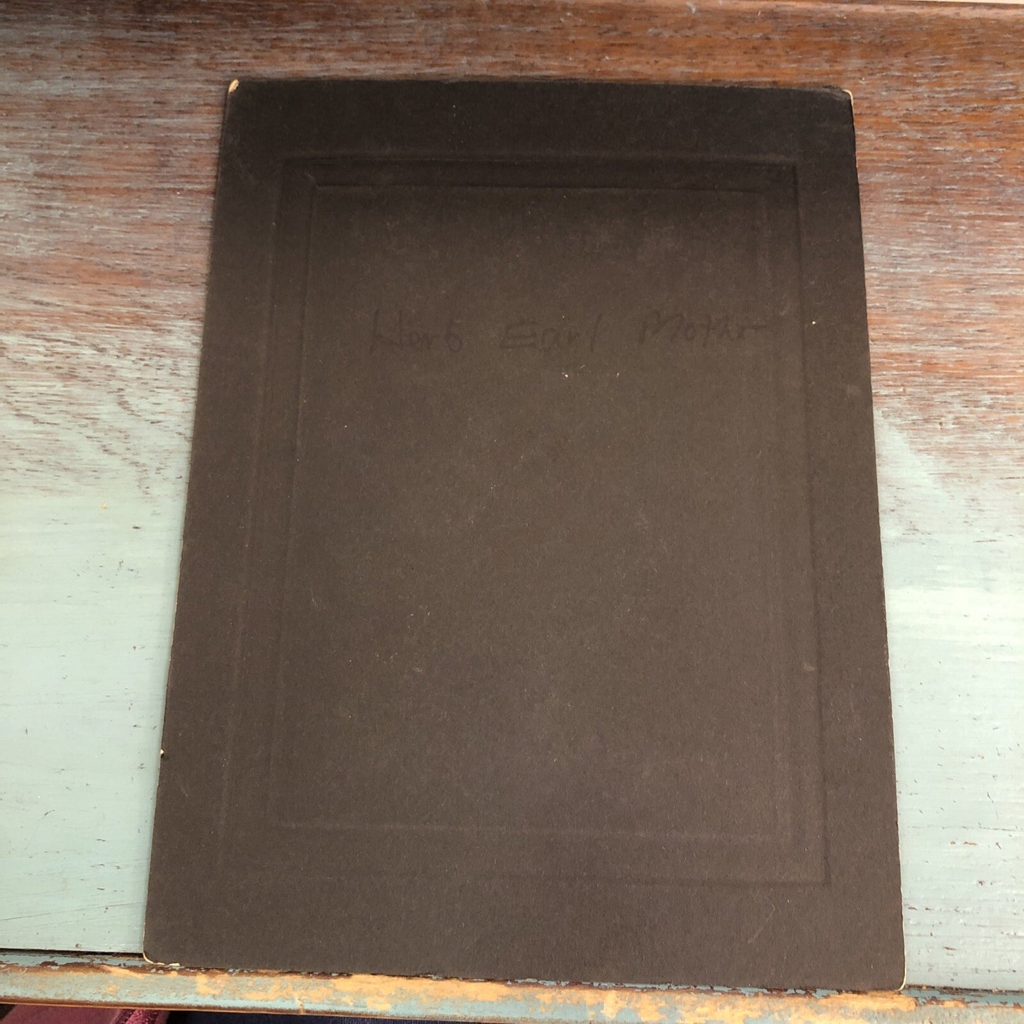 Three Children Boy in Suit Wicker Chair Antique Cabinet Card Photo 8" x 6"