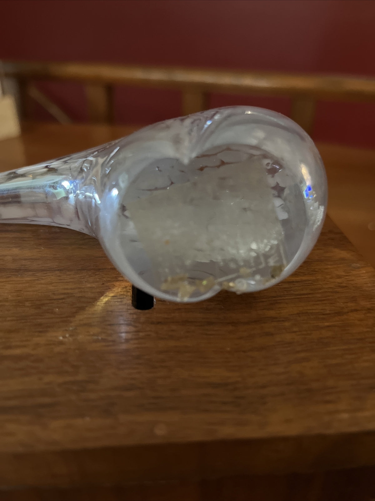 Vtg Silvestri Mouth Blown Iridescent Glass Polar Bear Paperweight Art Glass Bear