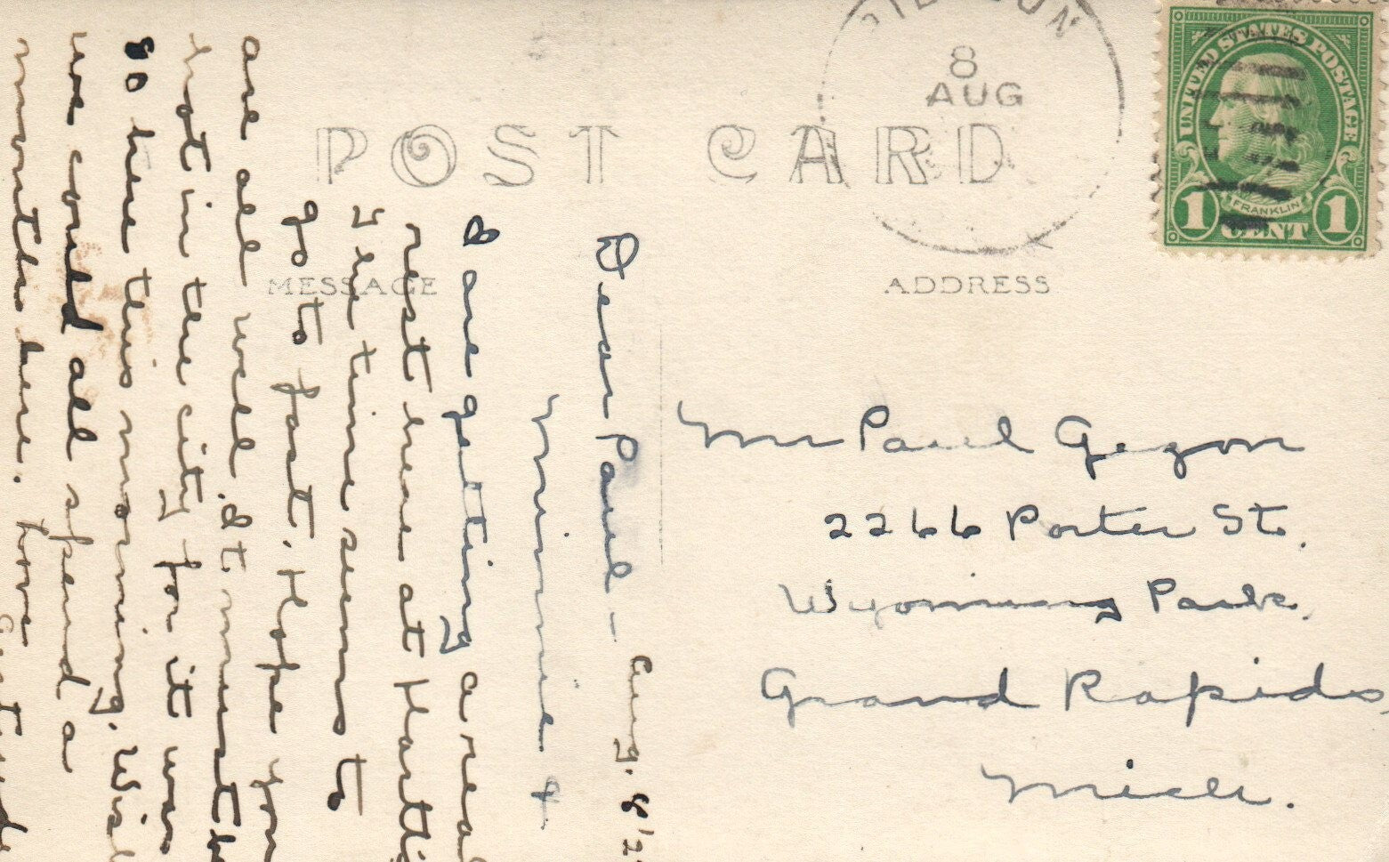 White Fish Lake at Hartts Resort Pierson MI Michigan Mich Postcard