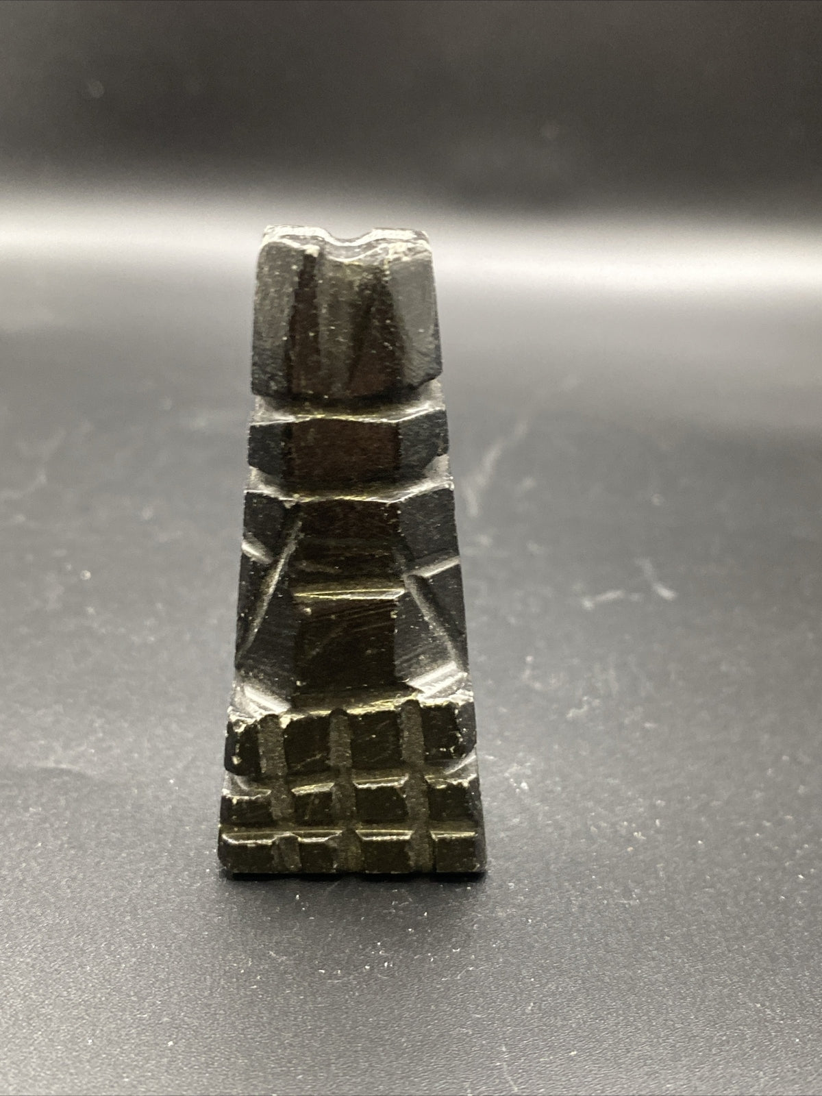 2 1/2 " BLACK Marble  Onyx Stone Replacement Chess Piece