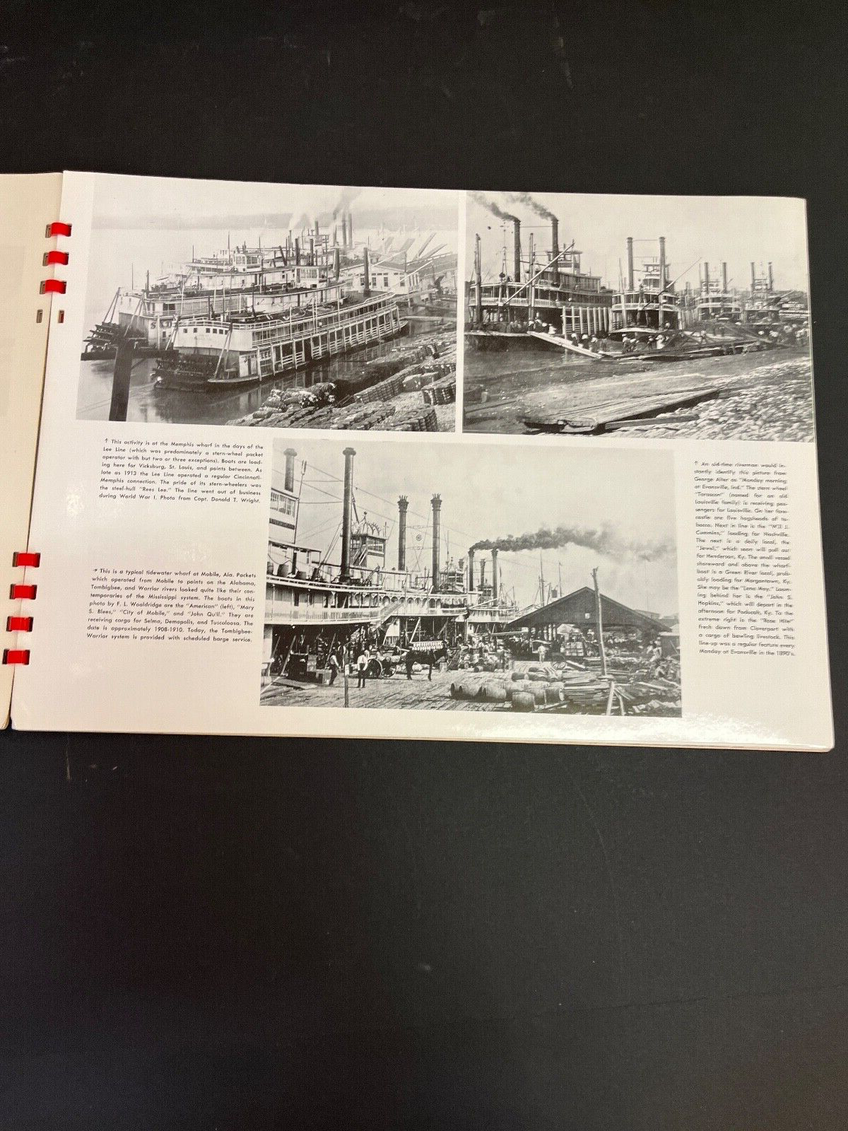 Vintage Mississippi Stern-Wheeler Ships and Sailing Albums Bo. 1