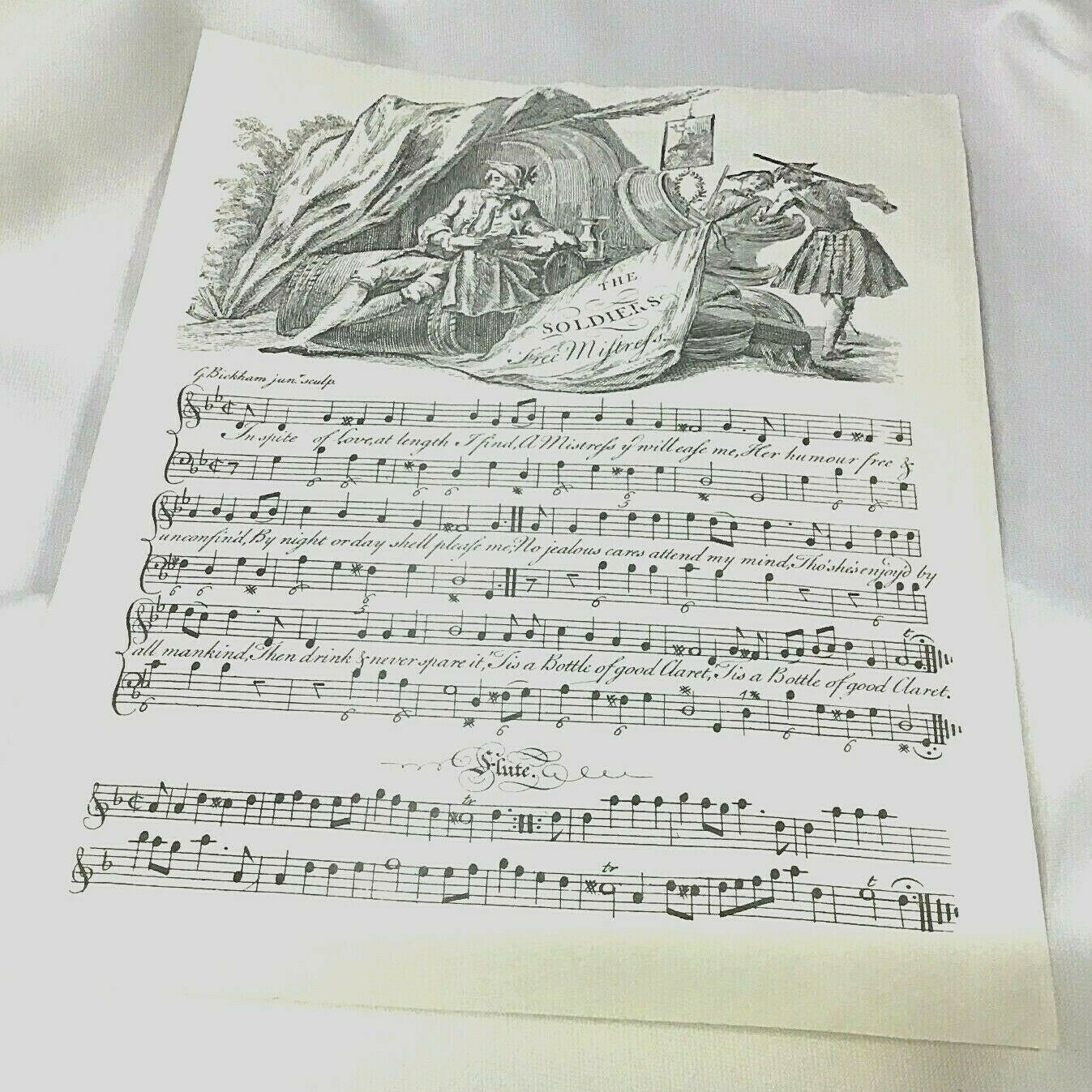 WWI Sheet Music The Soldiers Free Mistress One Page Vintage