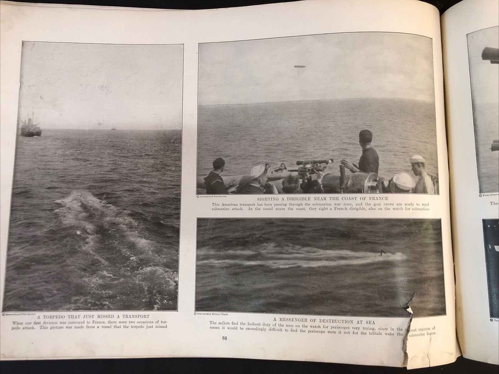 World War I Pictorial Book Oversized - Missing covers and pages 1-4