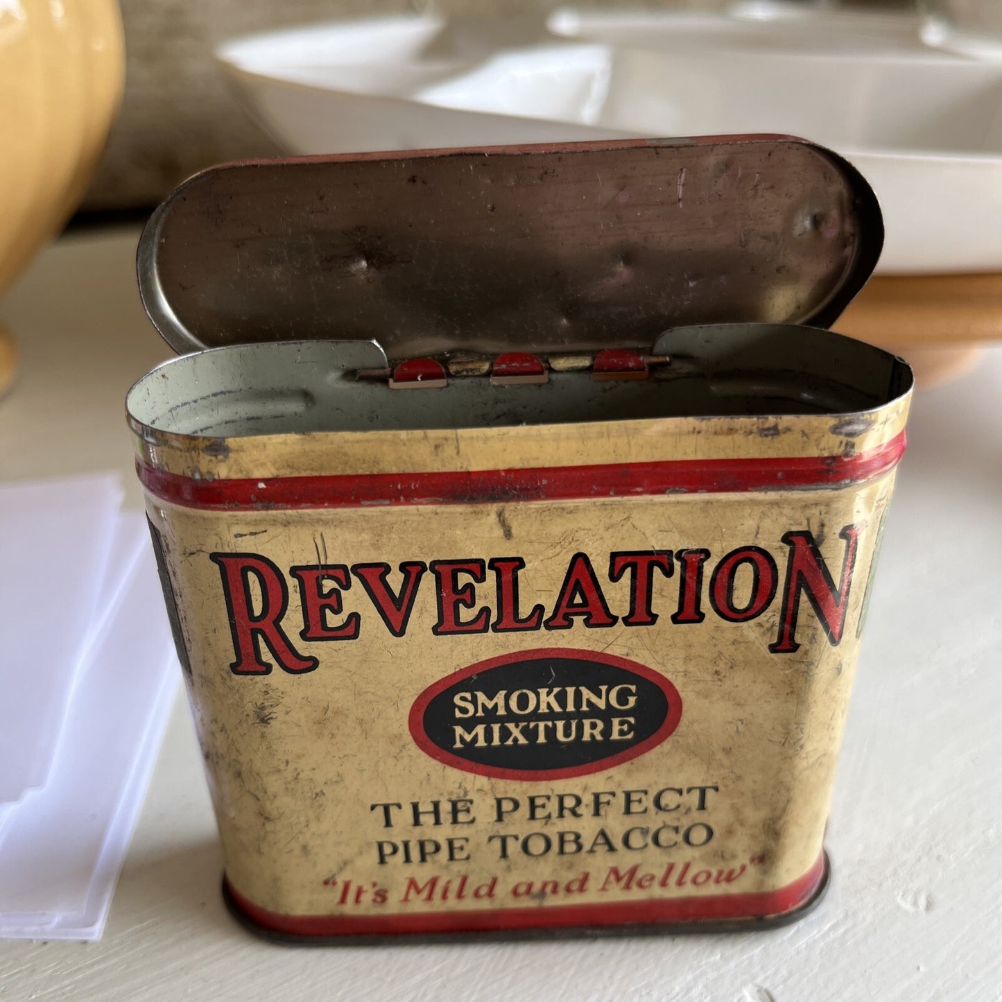 Antique Continental Tobacco Co. REVELATION Smoking Mixture Tobacco Tin