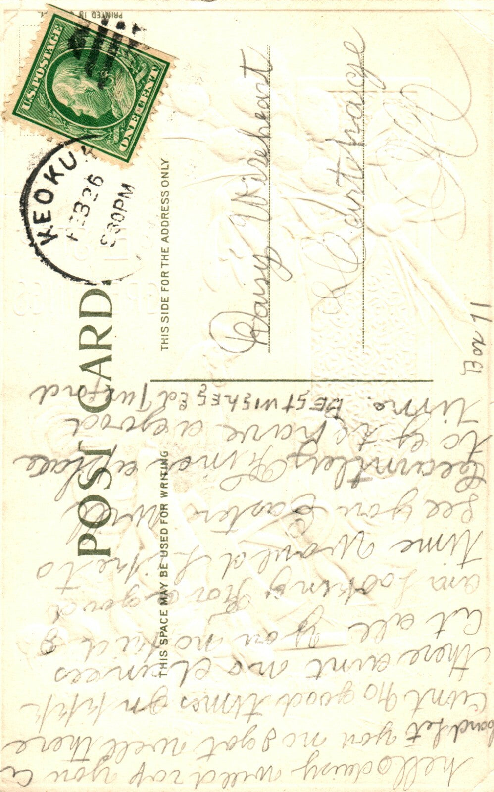 Hen and Chicks Watering Can Farm Life Vintage Easter Greeting Postcard