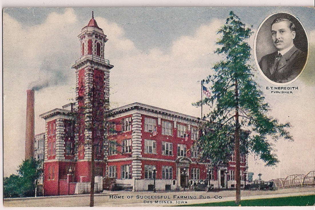 Home of Successful Farming Pub Co Des Moines IA Iowa Postcard