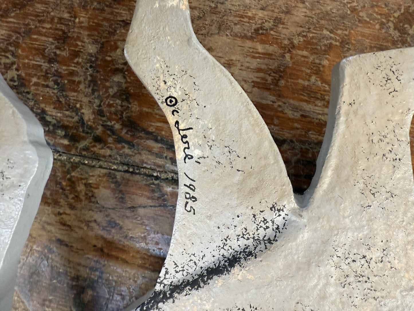 SCARCE Primitive Signed Curtis Jere Horse Buggy Metal Wall Art Decor Sculpture