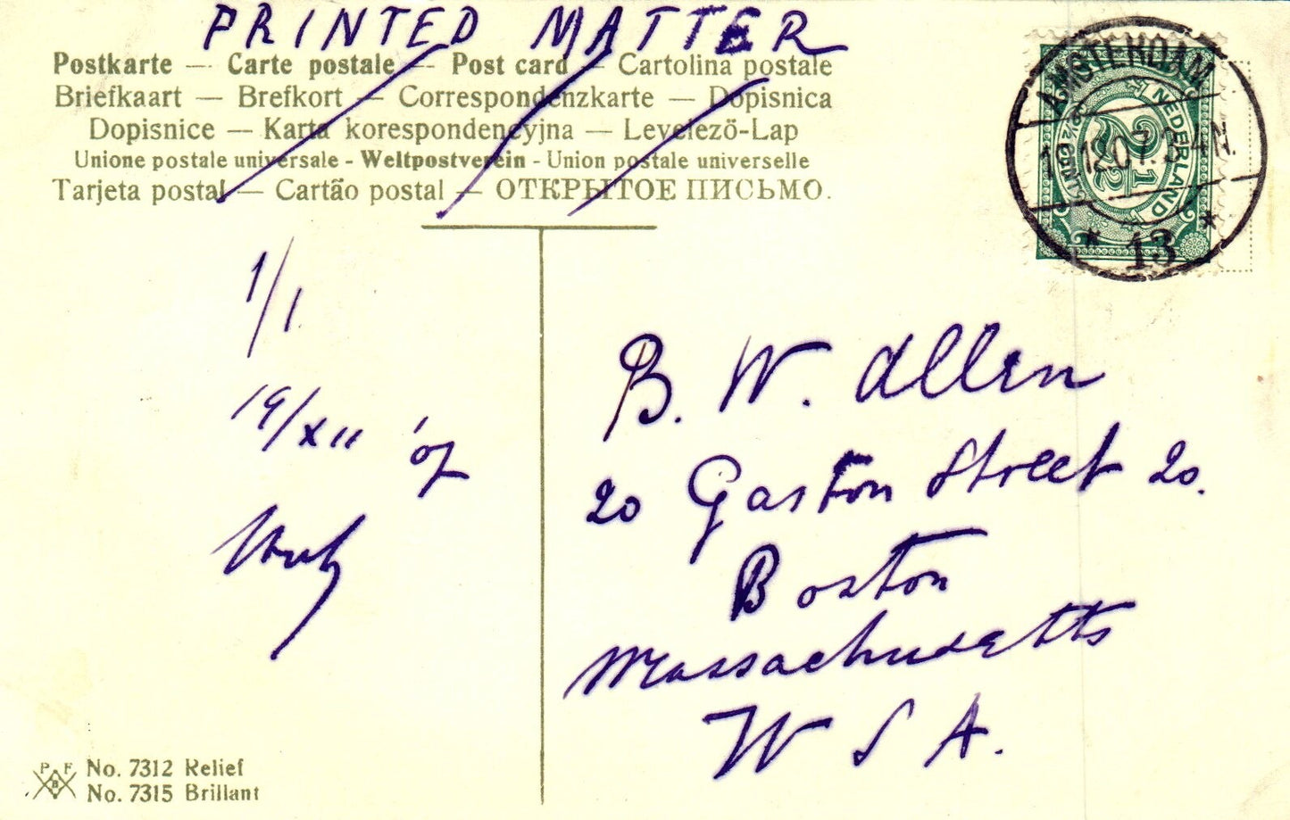 Santa Carrying Sack of Toys to Put Under Christmas Tree Vintage Santa Postcard