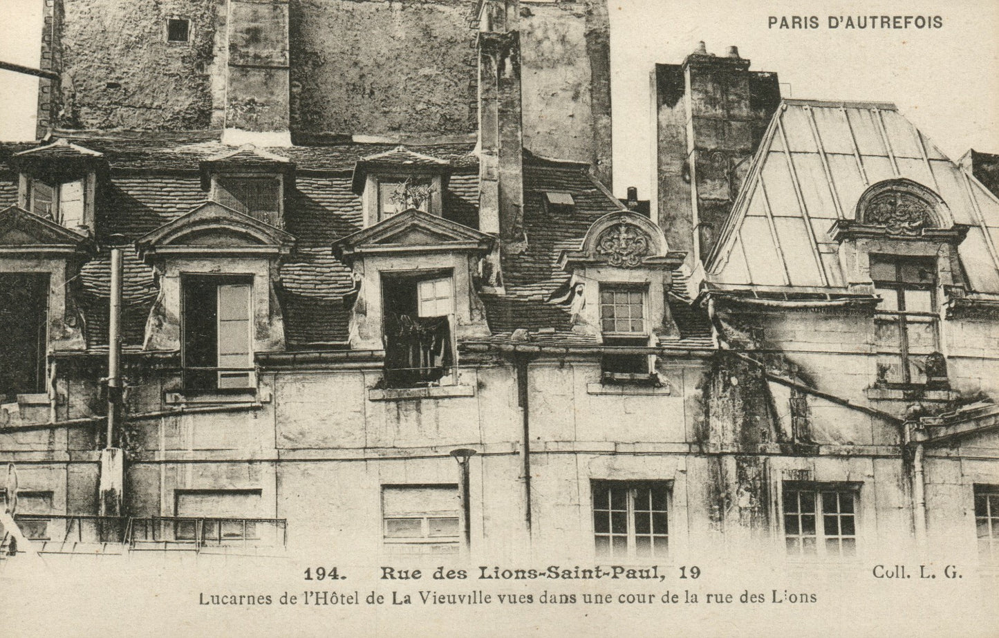 194 - Rue des Lions-Saint-Paul, 19 French France Postcard