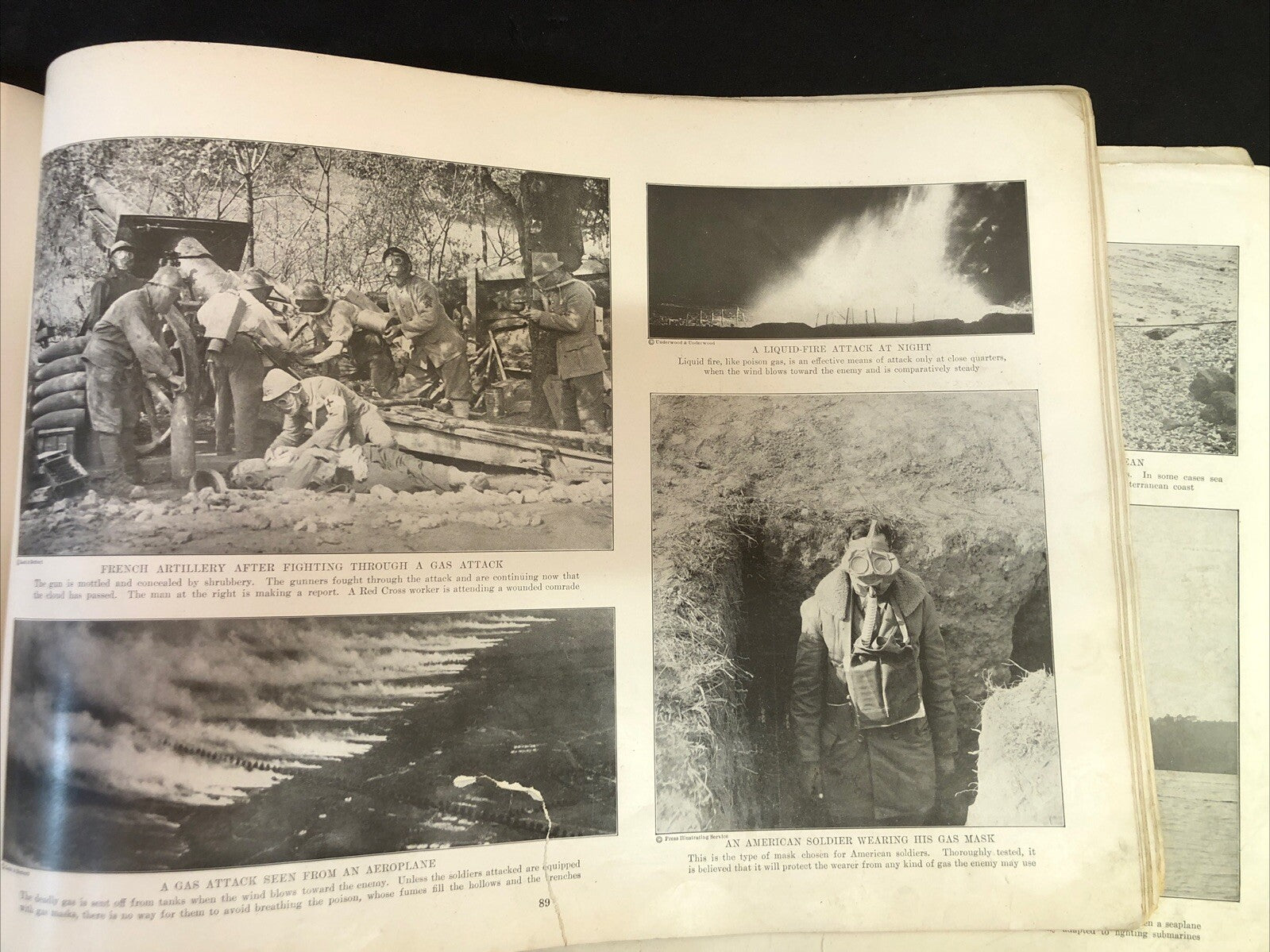 World War I Pictorial Book Oversized - Missing covers and pages 1-4