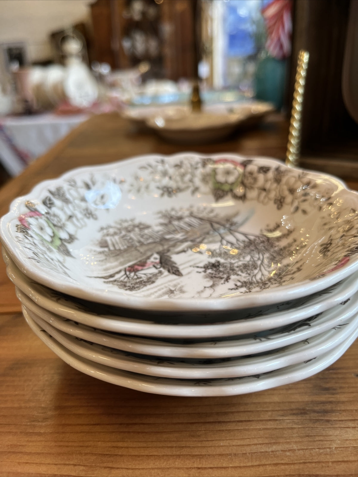 Beautiful 5.5' English Straffordshire Berry Bowls (5)