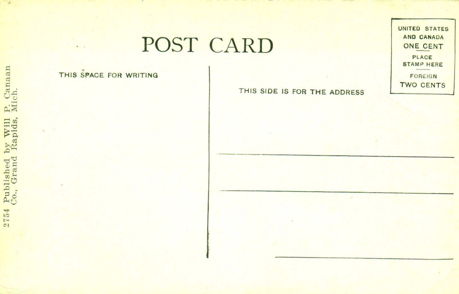 West Side of Main Street in Alto Michigan Vintage Postcard