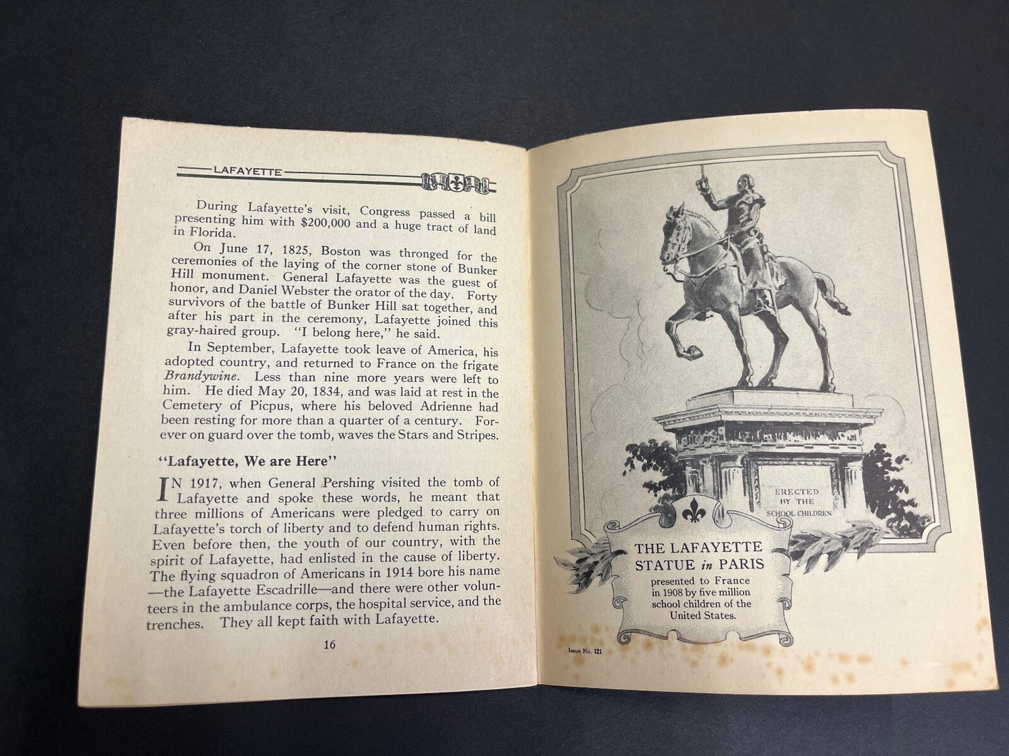 Vintage Lafayette "Friend of America" John Hancock Life Insurance Ad Book