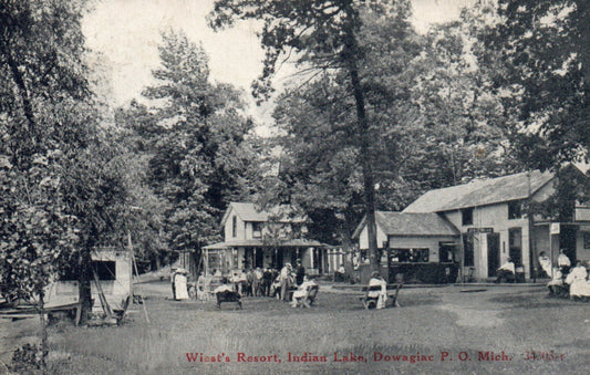 Wiest's Resort Indian Lakes Michigan MI Postcard