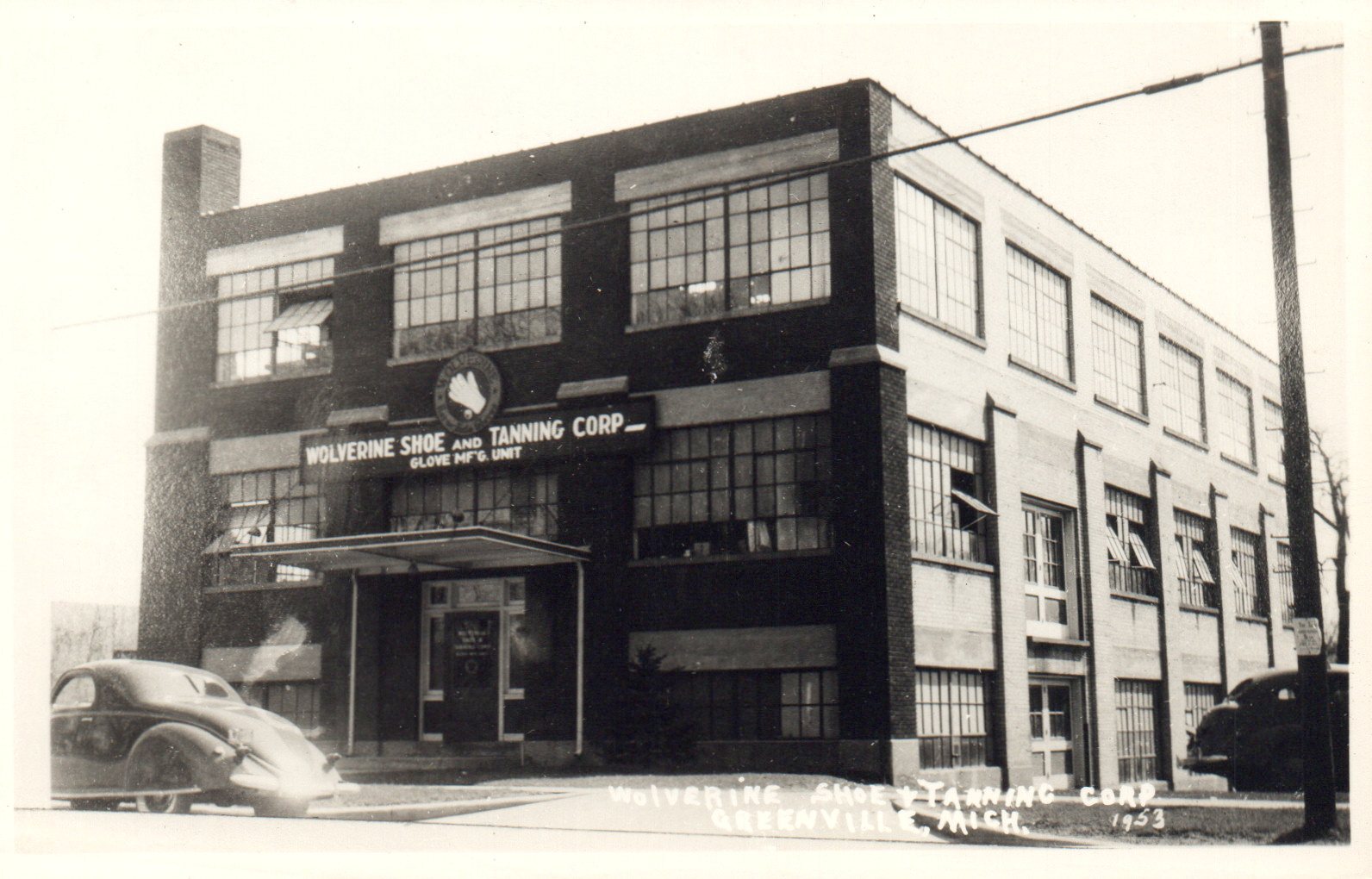 Wolverine Shoe and Tanning Corp Greenville Michigan Mich MI Postcard RPPC