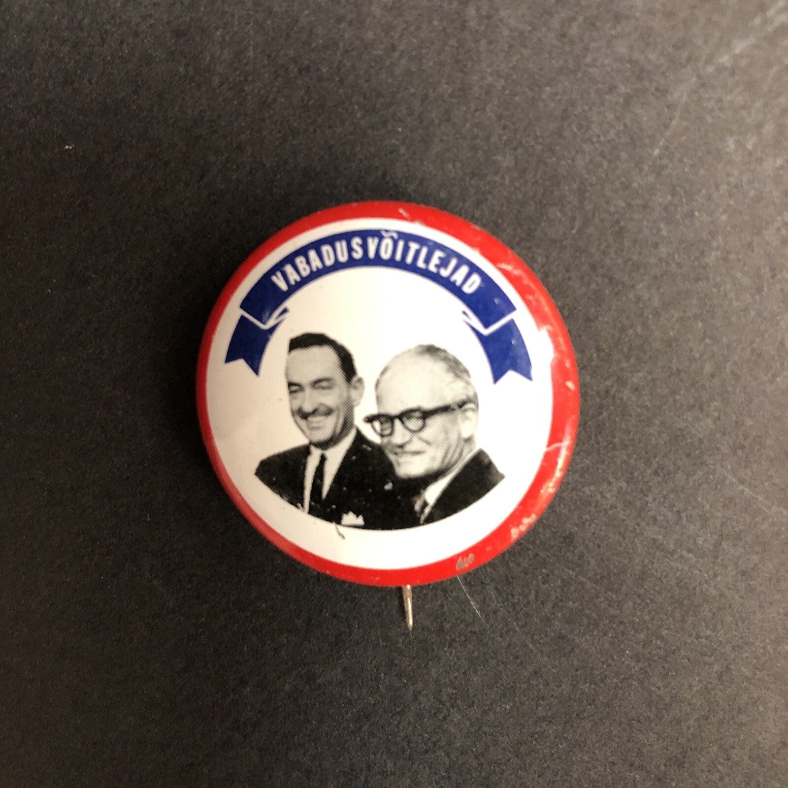 Barry Goldwater (in Estonian) Litho 1-1/8"  Political Pin
