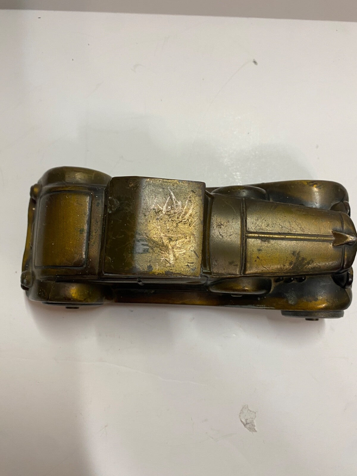 Vintage 1974 Brass Car Bank Duesenberg Banthrico INC. Chicago USA