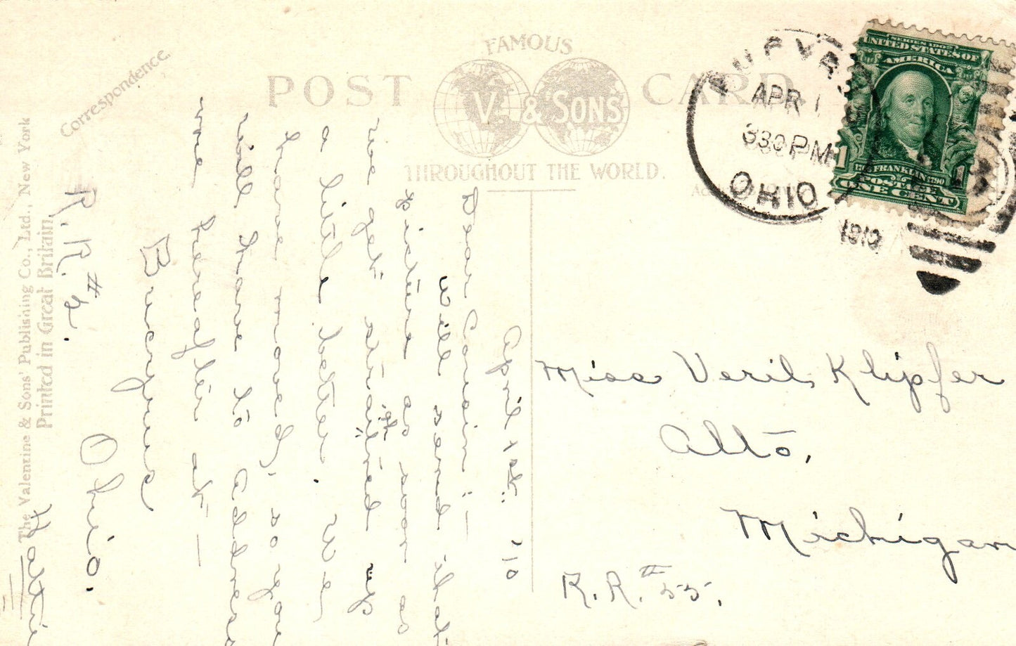 The Overhead Bridge in Bucyrus OHIO OH Vintage Postcard