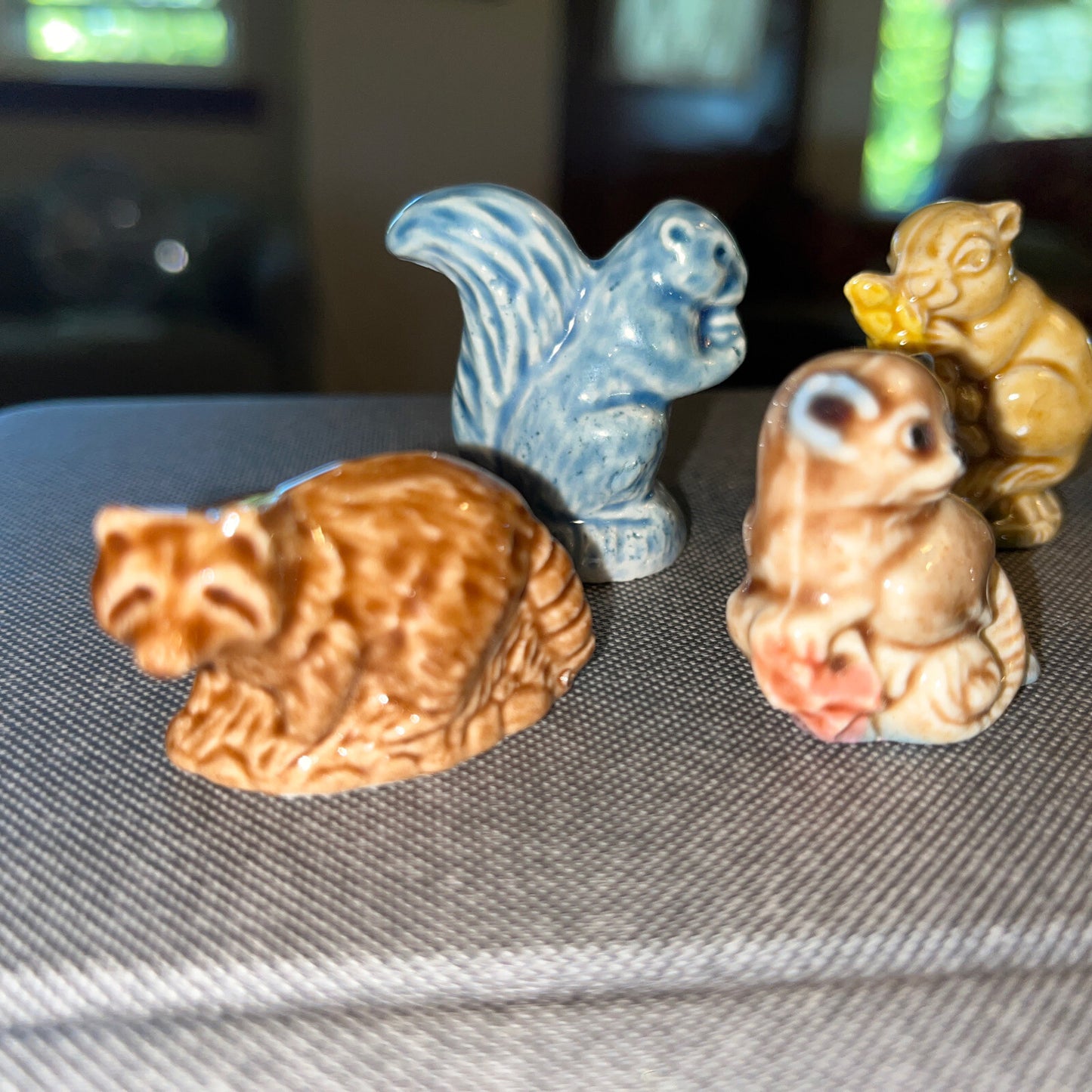 Wade Whimsies 6 Figurine England-squirrel,koala, Lemur,raccoon, Beaver