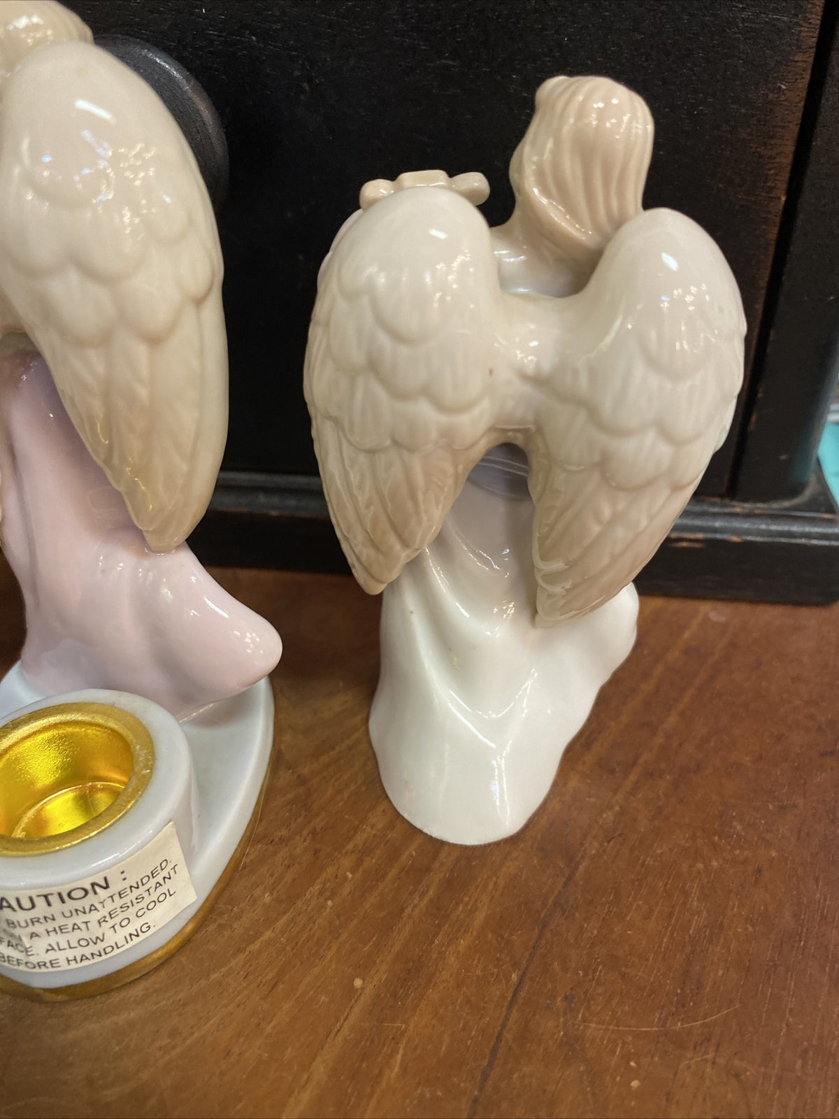 Lot of 3 RUSS BERRIE Winged Angel Playing Lyre 4.25" Figurine 15475