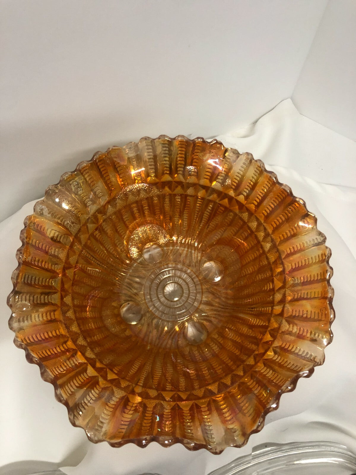 9"x4" Orange Carnival Fruit Bowl