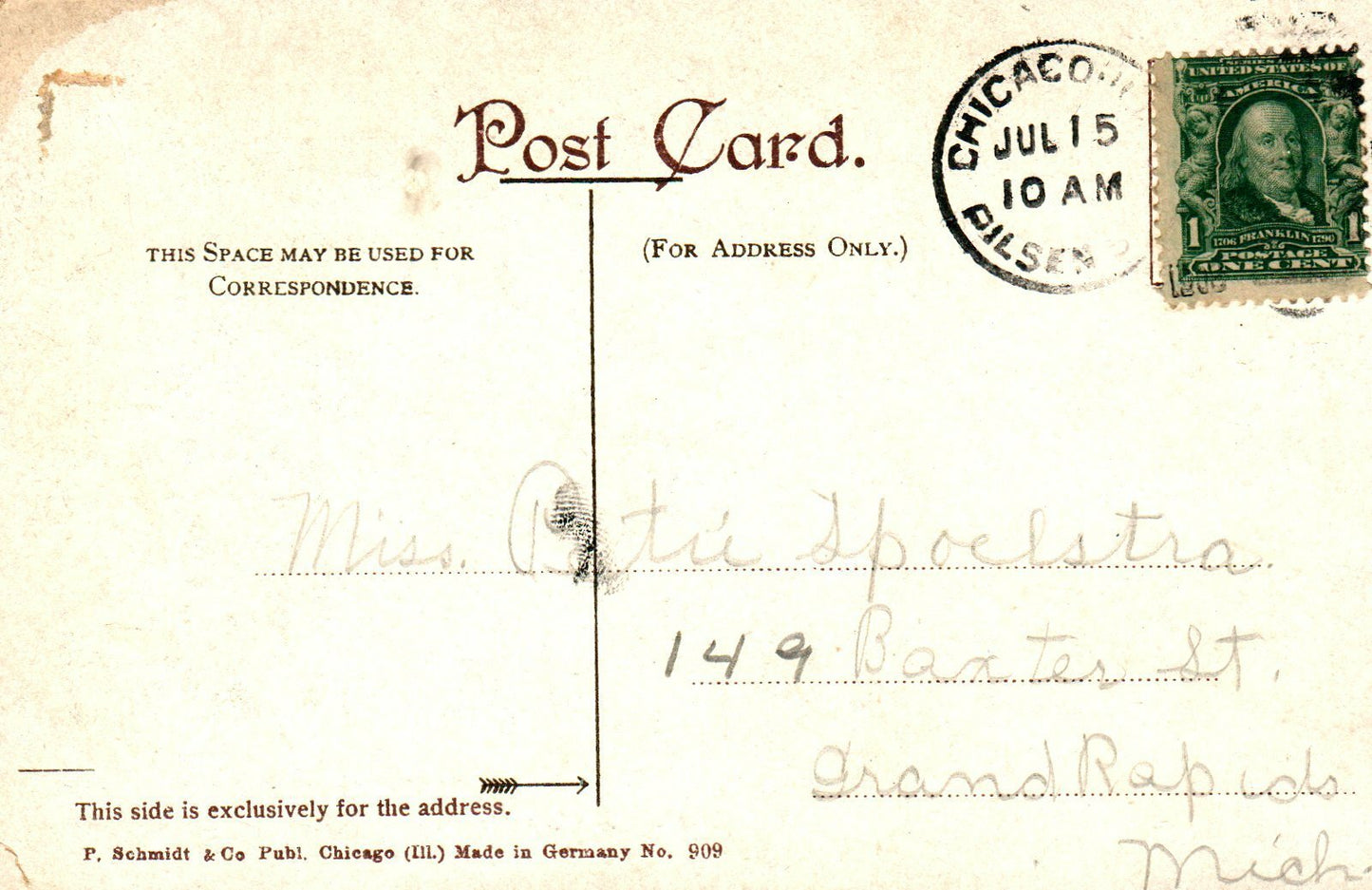 Conservatory Washington Park Chicago Illinois IL Postcard