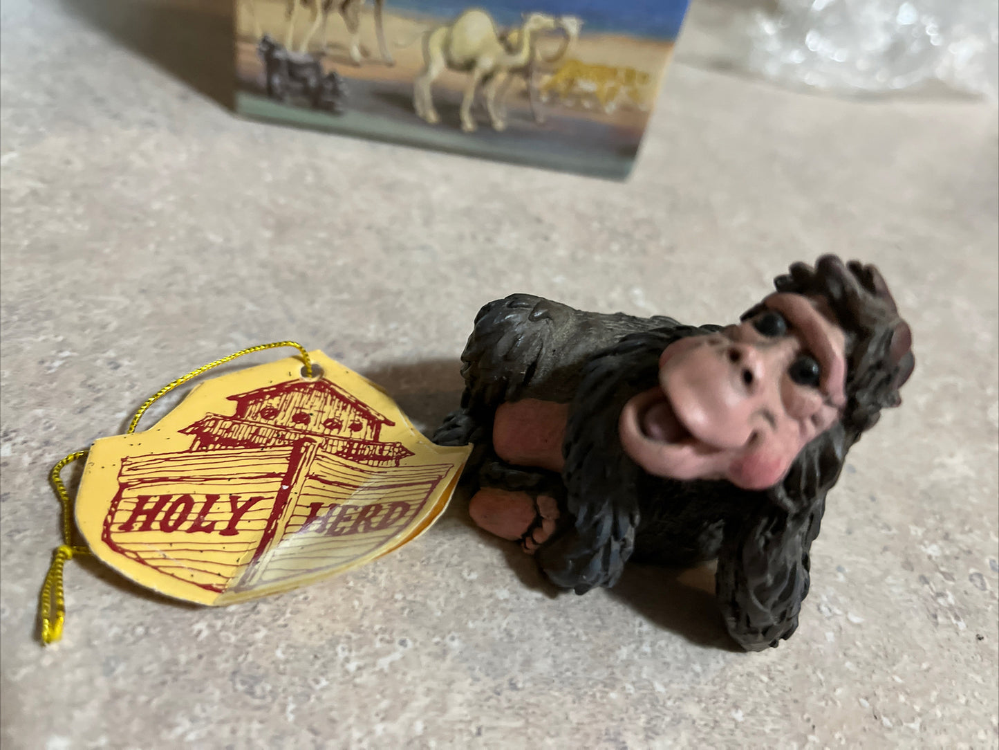Holy Herd Noah's Ark GORILLA "Gouda & Gordo“ With Tag Pete Apsit LOT OF 2