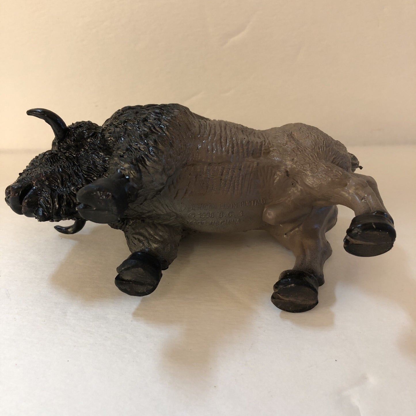 American Bison Buffalo Toy Hard Plastic Western Americana c1998