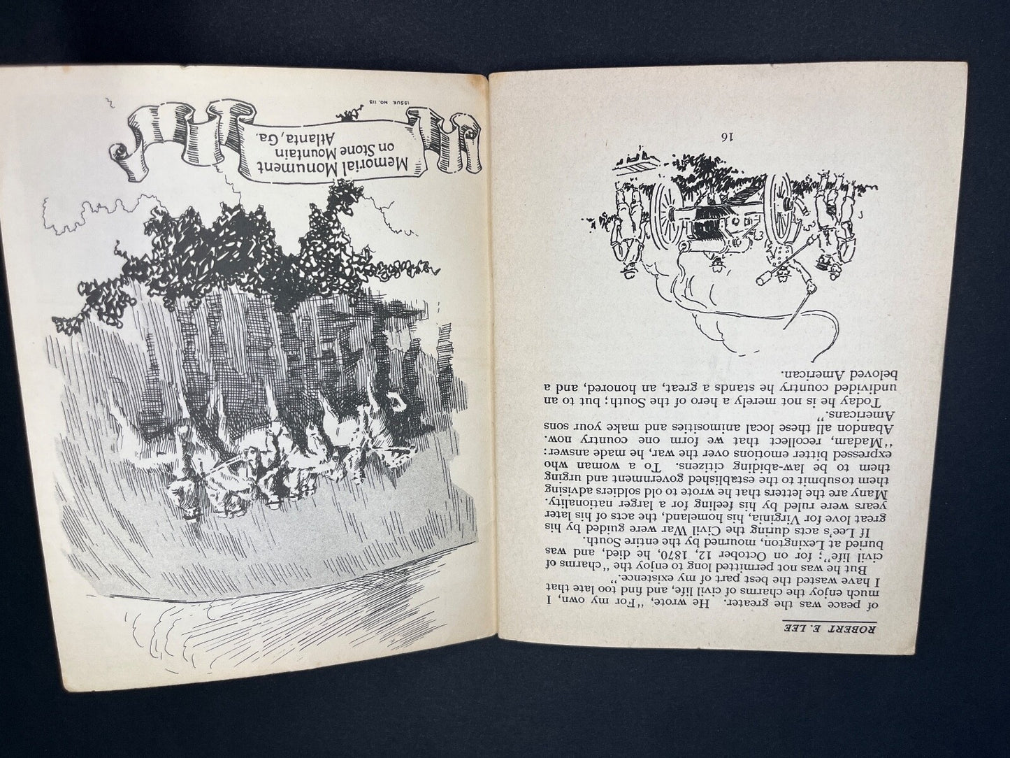 Vintage Robert E. Lee "The Beloved General" John Hancock Life Insurance Ad Book