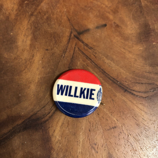 Willkie Celluloid 7/8" Political Pin