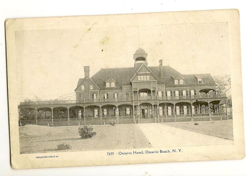 Early Ontario Hotel Ontario Beach NY New York Postcard