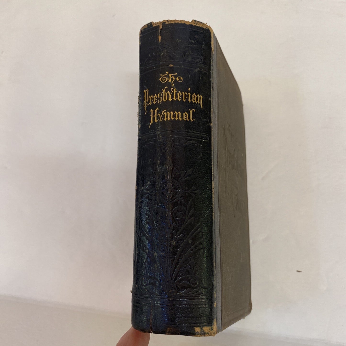 THE PRESBYTERIAN HYMNAL 1874 ANTIQUE RARE BOOK LEATHER REV. JOSEPH T DURYEA D.D.