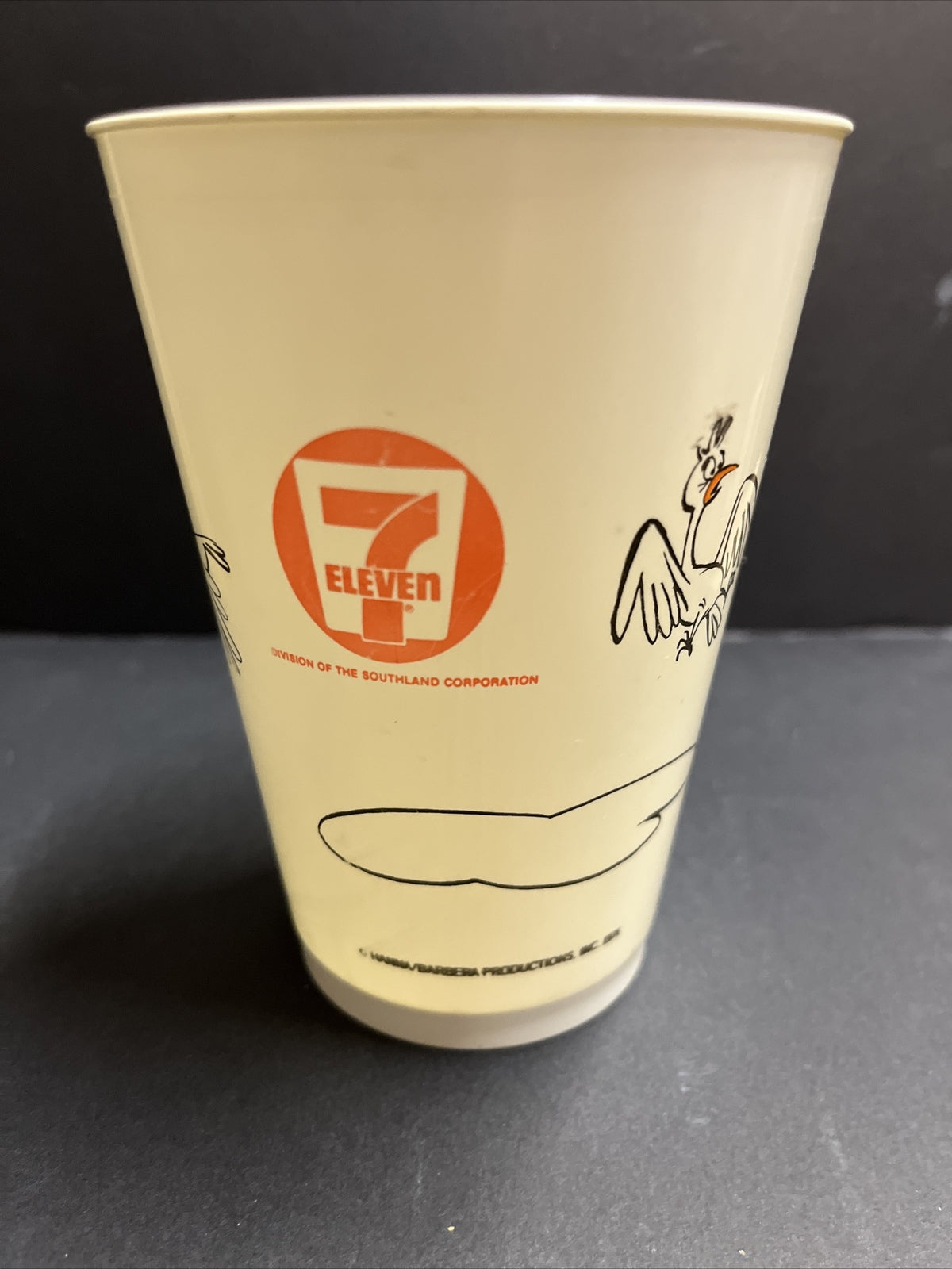 Vintage 1976 7/11 Plastic Slurpee Cup Cartoon Series "The Crimson Hayballer"