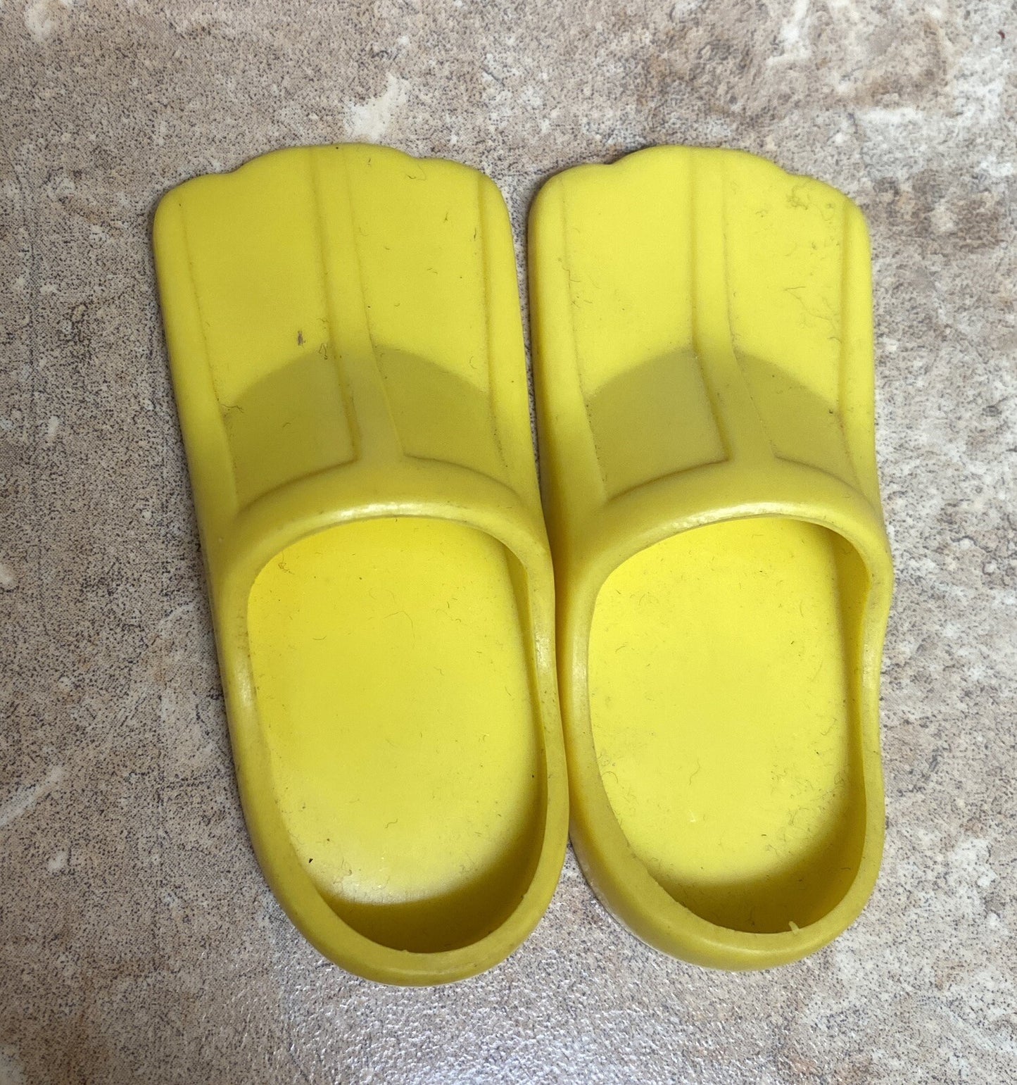 Yellow Flippers from Vintage Russ Troll Doll Scuba Diver 1990s toy