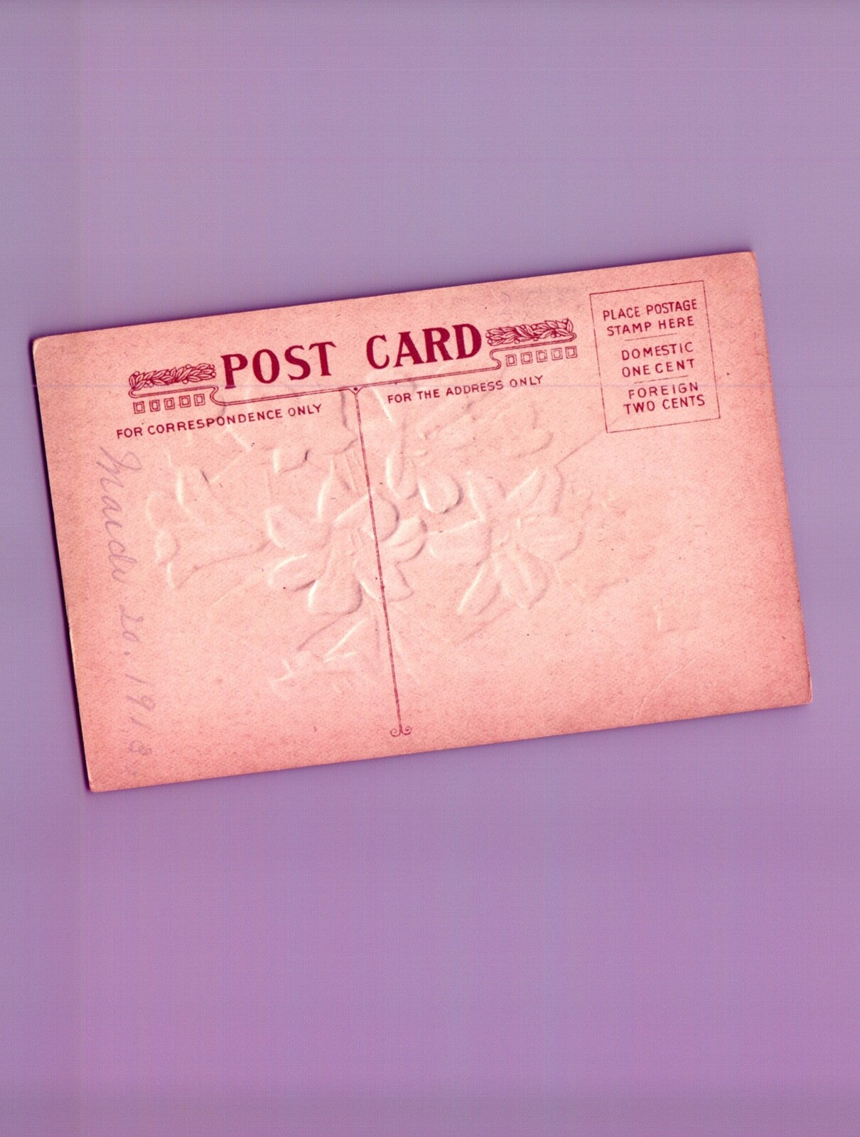 Best Easter Wishes Beautiful White Flowers & Cross Vintage Easter Postcard