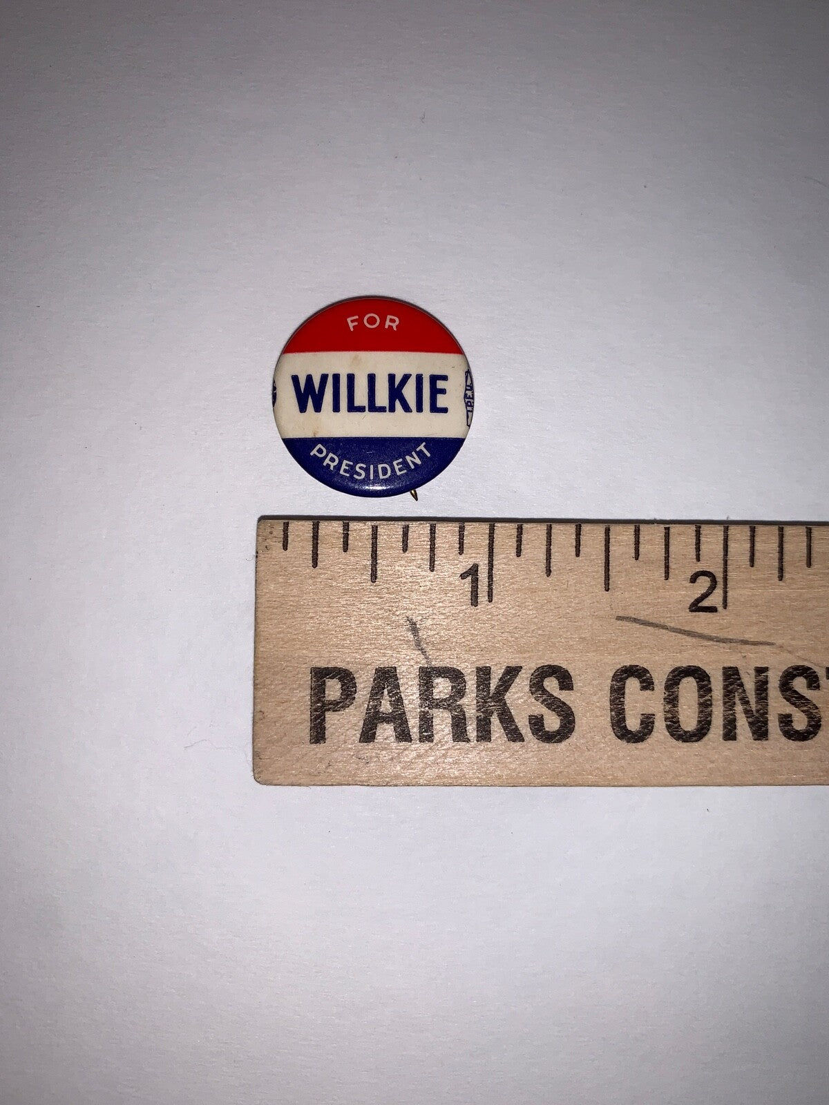 Vintage Wilkie For President Campaign 7/8" Pinback