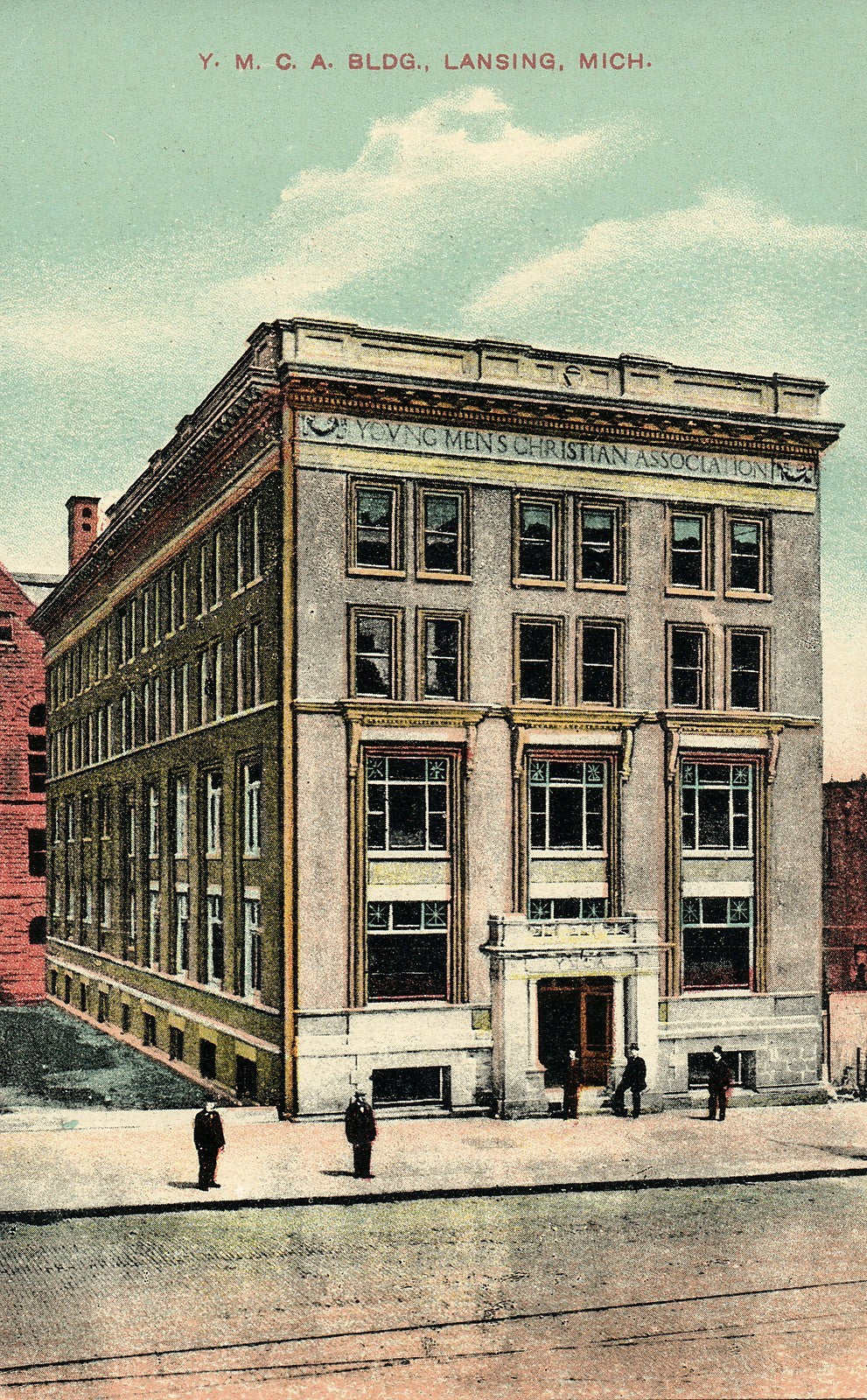 YMCA Building Young Mens Christian Association Lansing Michigan MI Postcard