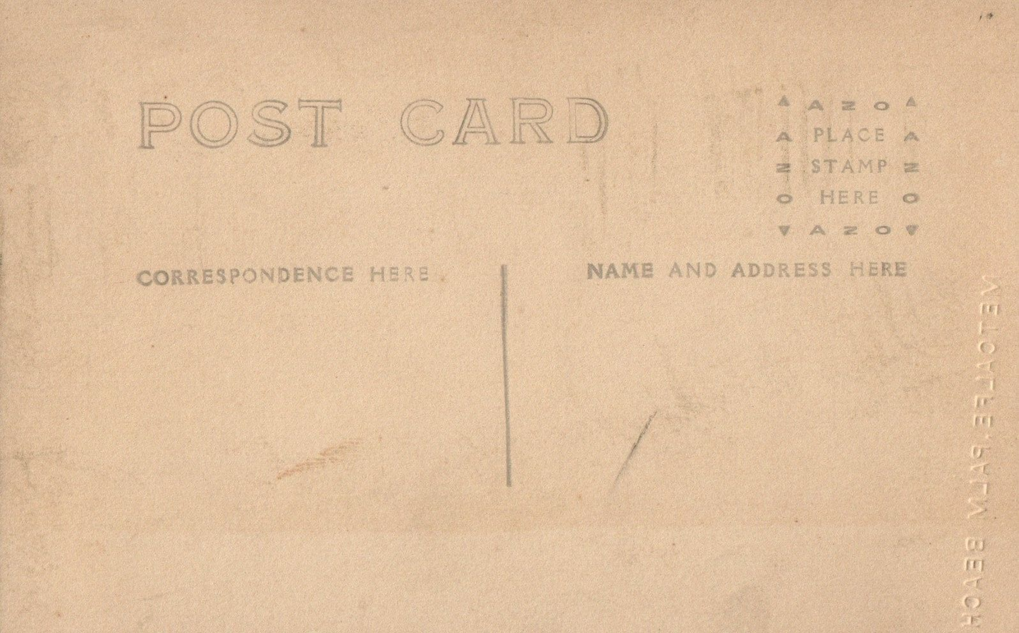 RPPC Man Riding Bicycle in Palm Beach Florida FLA FL Postcard