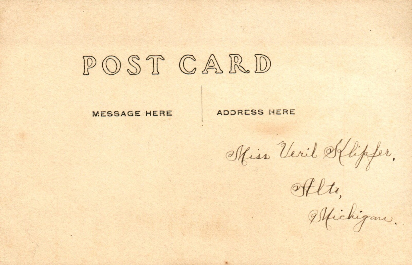 Real Photo North Side of State St. Looking East in Hastings Michigan MI Postcard